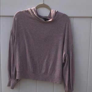 Puffy sleeve sweatshirt